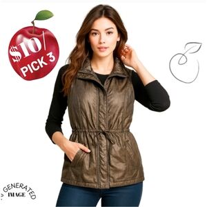 COLDWATER CREEK QUILTED VEST SZ 1X